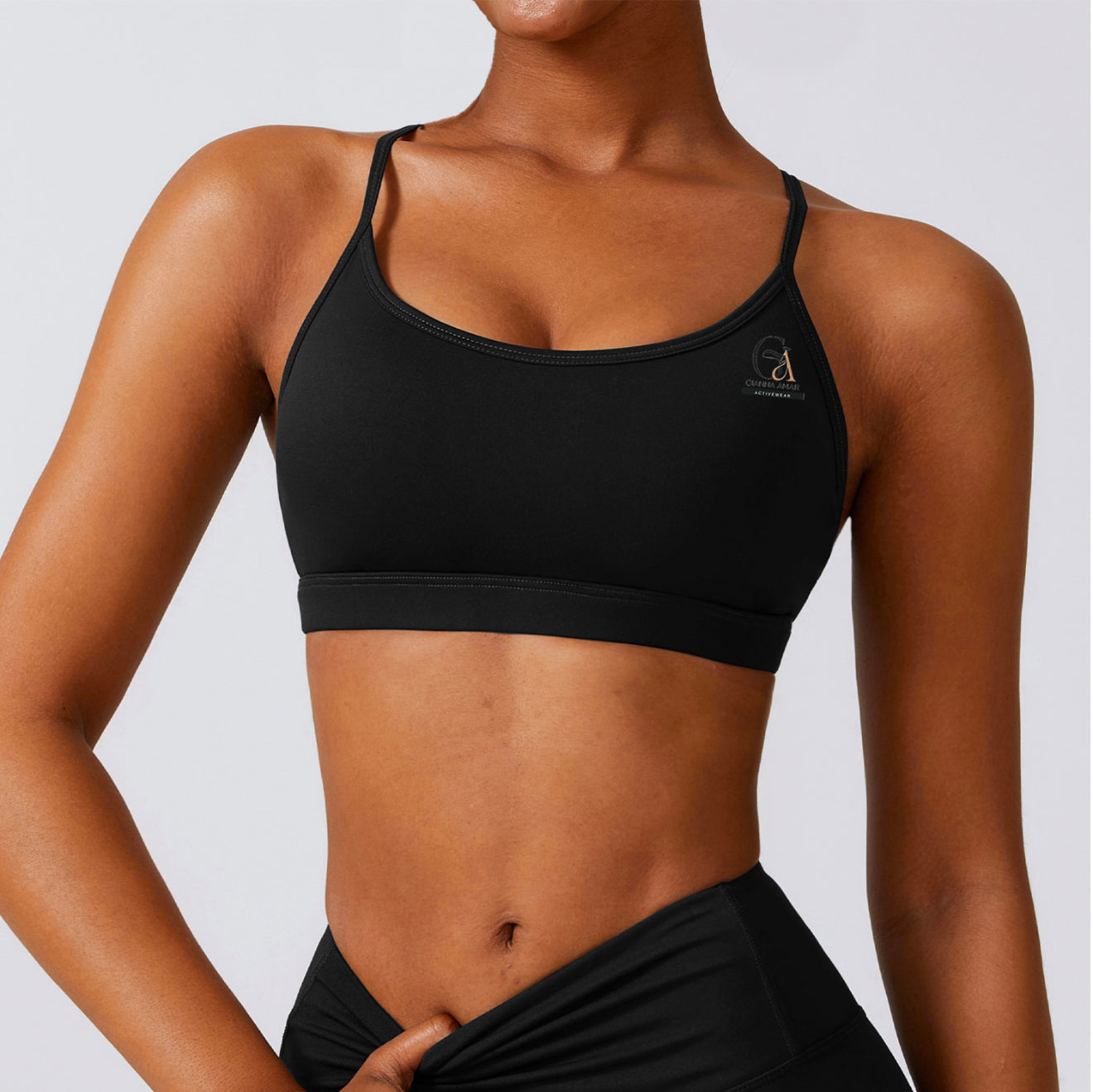 Noir Smock Bra Legging Set G.AmarFitGear