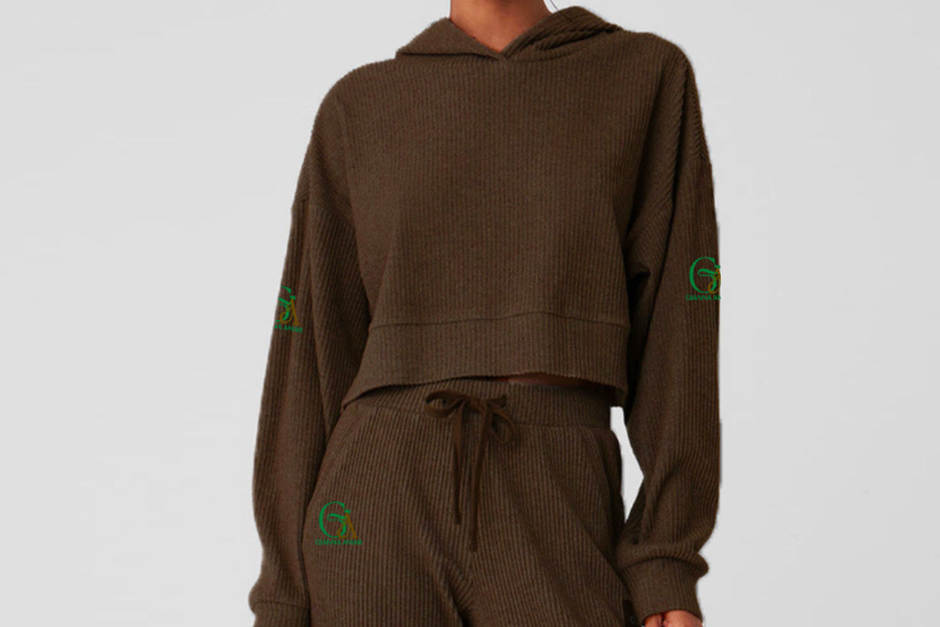 Rayon-Blend Corduroy Hoodie Set G.AmarFitGear