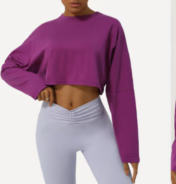 Cottony Long-Sleeve Athleisure Top - G.AmarFitGear
