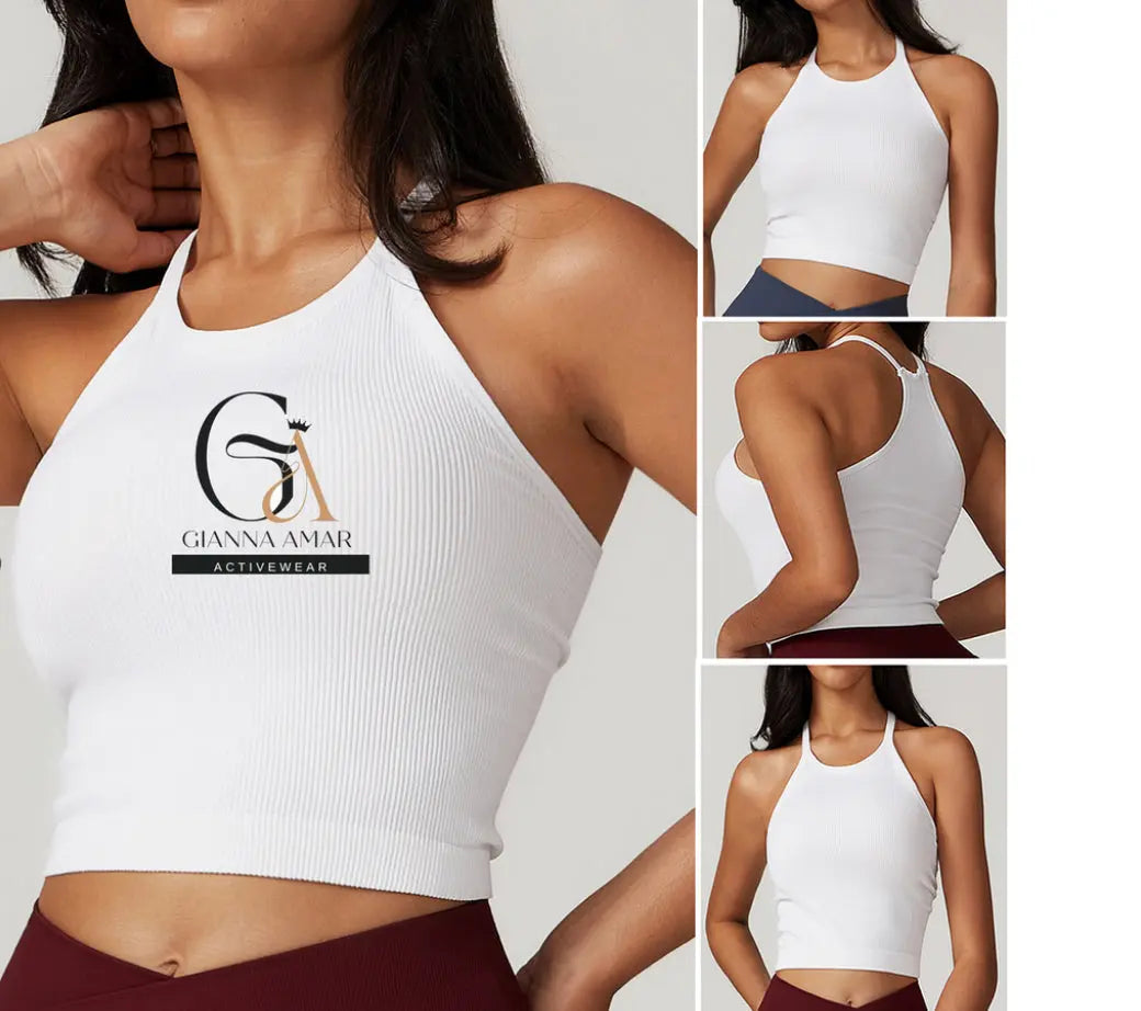 Round-neck Racerback Halter Top G.AmarFitGear