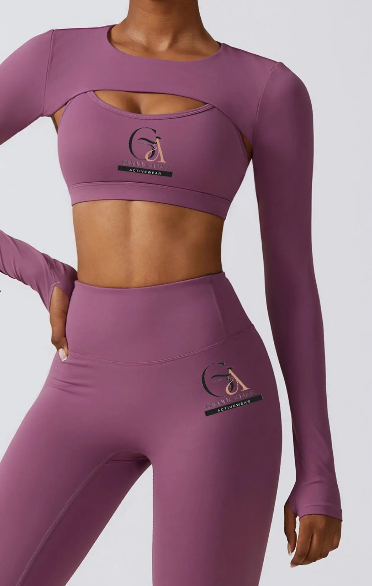 Magenta Smock Bra Legging Set G.AmarFitGear